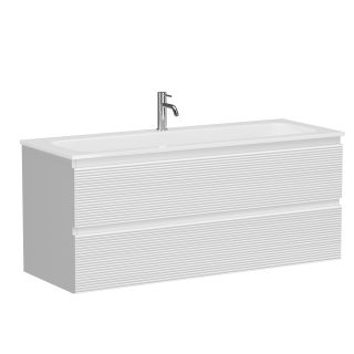Тумба подвесная Sancos Фолк (Folk) FL120W 120 см белый матовый