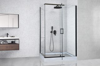 Душевой уголок Royal Bath HPV RB9140HPV-T-BL 140x90см чёрный