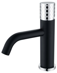 Смеситель для раковины Boheme Stick Black diamond чёрный/хром 121-BCR