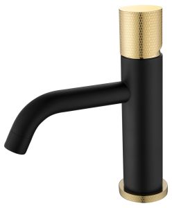 Смеситель для раковины Boheme Stick Black touch чёрный/золото 121-BG.2