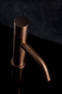 Смеситель для раковины Boheme COPPER BRUSHED DIAMOND брашированная медь