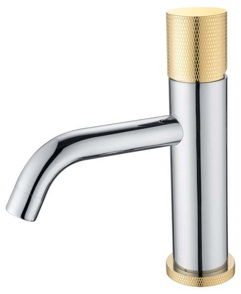 Смеситель для раковины Boheme Stick Chrome touch хром/золото 121-CRG.2