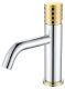 Смеситель для раковины Boheme Stick Chrome diamond хром/золото 121-CRG