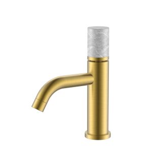 Смеситель для раковины Boheme Stick 121-MG-MR-GR золото матовое