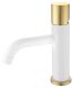 Смеситель для раковины Boheme Stick White touch белый/золото 121-WG.2