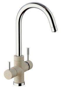 Смеситель для кухни Paini Cox 7894643CR3V11L2KM с подводом для фильтра granite avena