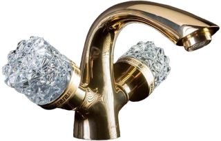 Смеситель для раковины Boheme Crystal золото 291-CRST Смеситель для раковины Boheme Crystal золото 291-CRST