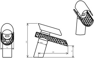 Смеситель для раковины Boheme Hypnose золото 231-G