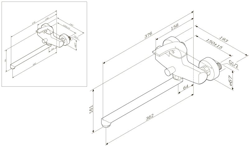 Смеситель AM.PM Sense F7590000