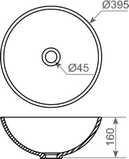 Раковина Montebianco Nemi 11102 40см белый Раковина Montebianco Nemi 11102 40см белый