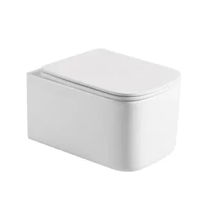 Подвесной унитаз Boheme Mane 970-SET-W безободковый белый глянец