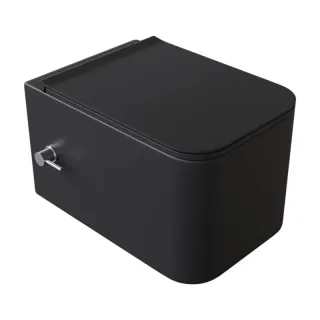 Подвесной унитаз Boheme Mane 970-SET-2-B безободковый с функцией биде чёрный матовый Подвесной унитаз Boheme Mane 970-SET-2-B безободковый с функцией биде чёрный матовый