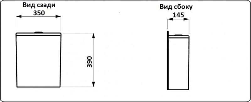 Унитаз CeramaLux 1218A с бачком и сиденьем Микролифт