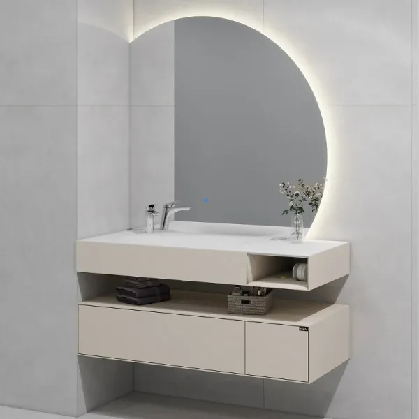 Тумба с раковиной Black&White Universe 9551200L 120 см бежевый