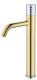 Смеситель для накладной раковины Boheme Stick Gold diamond золото/хром 122-GCR