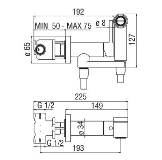 Гигиенический душ Nobili AV00600CR со смесителем Гигиенический душ Nobili AV00600CR со смесителем