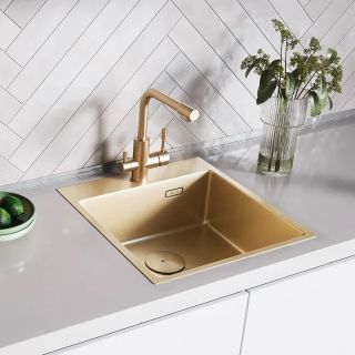 Кухонная мойка Lemark Janga 490 9938106 светлое золото