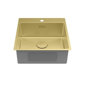 Кухонная мойка Lemark Janga 490 9938106 светлое золото