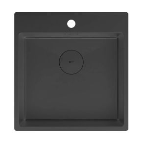 Кухонная мойка Lemark Janga 490 9932108 чёрный матовый