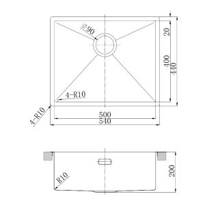 Кухонная мойка Lemark Olanga 540 9937125 сталь