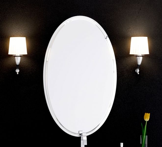 Зеркало Clarberg Elegance 4х1000х600 60см хром