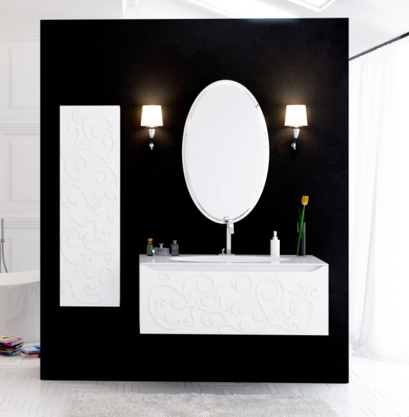 Зеркало Clarberg Elegance 4х1000х600 60см хром