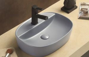 Раковина CeramaLux 78239XMHL-4 голубая 50.5 см