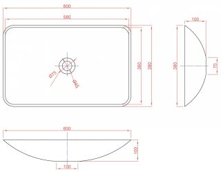 Раковина Montebianco Stelvio Quattro 12205 60см белый Раковина Montebianco Stelvio Quattro 12205 60см белый