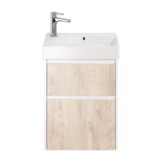 Тумба под раковину Dreja Slim 99.0500 55 см дуб кантри/белый