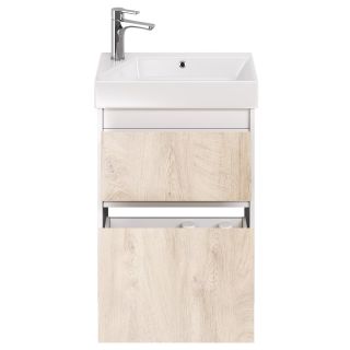 Тумба под раковину Dreja Slim 99.0500 55 см дуб кантри/белый