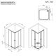Душевой уголок Am.Pm X-joy W94G-403-9090-МТ1К 90x90 см без поддона хром матовый