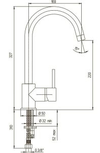 Смеситель для кухни Paini Cox 78CR572 хром
