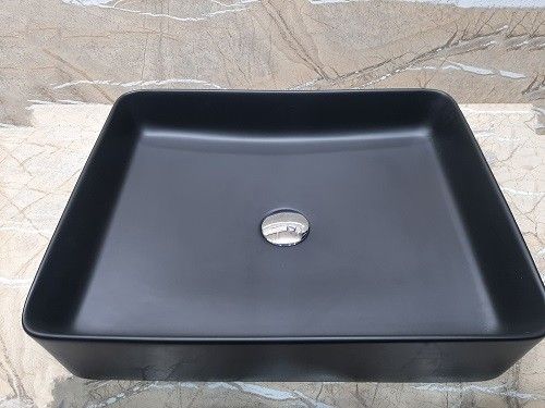 Раковина CeramaLux 7050KMB черная 51 см