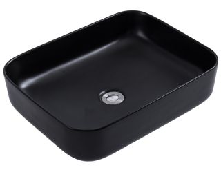 Накладная раковина Avimano Vision 1245022 50см чёрный матовый Накладная раковина Avimano Vision 1245022 50см чёрный матовый