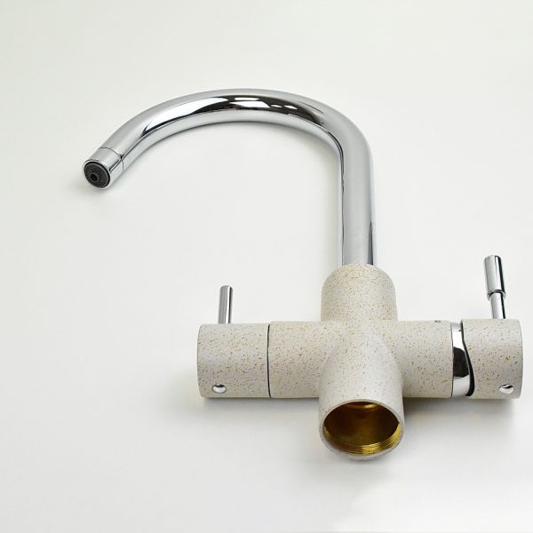Смеситель для кухни Paini Cox 7894643CR3V11L2KM с подводом для фильтра granite avena