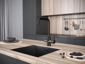 Смеситель для кухни Paulmark Logas Lo213021-GM воронёная сталь