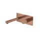 Встраиваемый смеситель для раковины Boheme Stick Linea 125-CB.3 брашированная медь