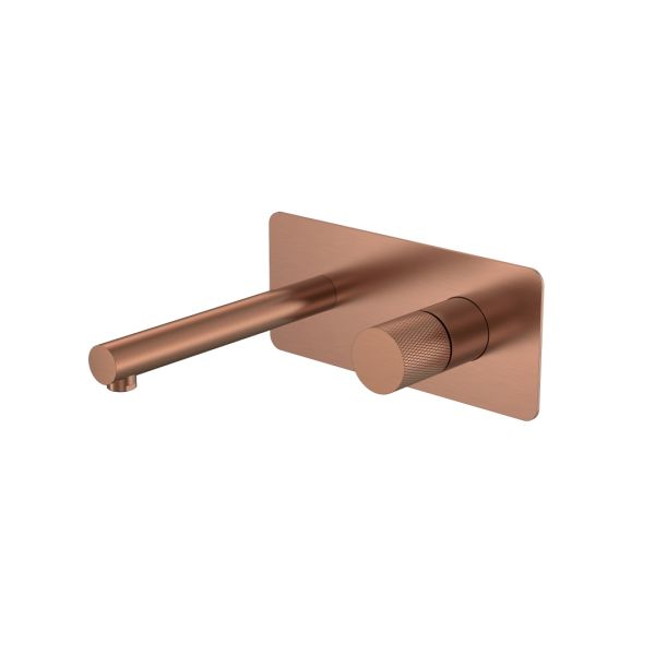 Встраиваемый смеситель для раковины Boheme Stick Touch 125-CB.2 брашированная медь