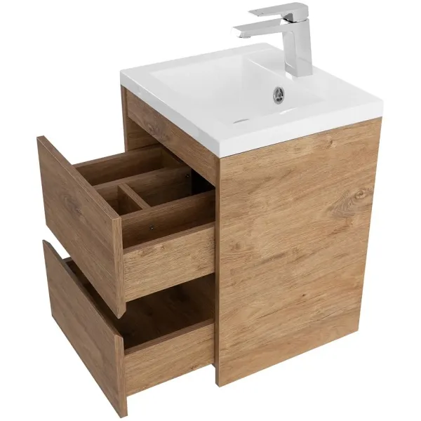 Тумба под раковину ArtMax Family Family-M-400-2C-SO-HG 40 см дуб харбор золотой