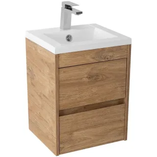 Тумба под раковину ArtMax Family Family-M-400-2C-SO-HG 40 см дуб харбор золотой