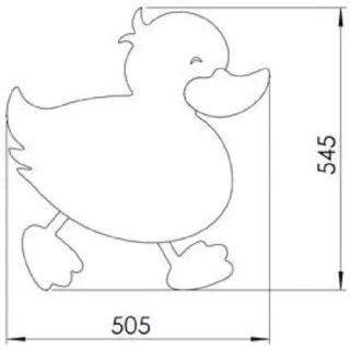 Зеркало Creavit Ducky DC30035-A 50 см утёнок жёлтый