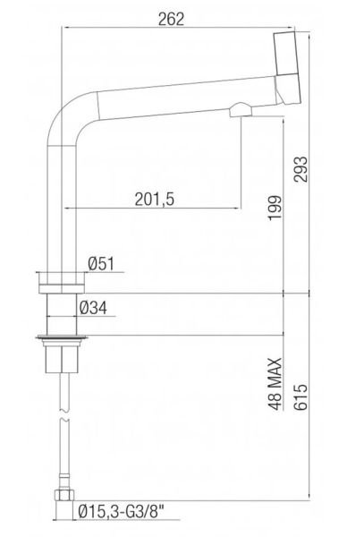Смеситель для кухни Paini Cucina 78CR579WSAKM хром