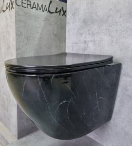 Унитаз CeramaLux 2212BM подвесной с сиденьем Микролифт