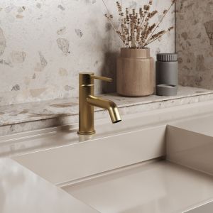 Смеситель для раковины Paini Cox 78PJ211LBL матовое золото