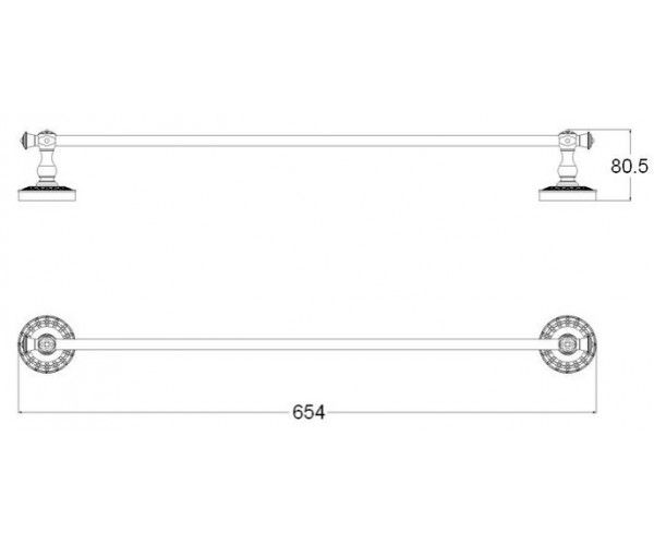 Полотенцедержатель  Zorg Antic AZR 12 BR бронза