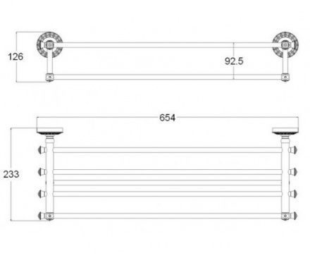 Полочка Zorg Antic AZR 14 BR бронза