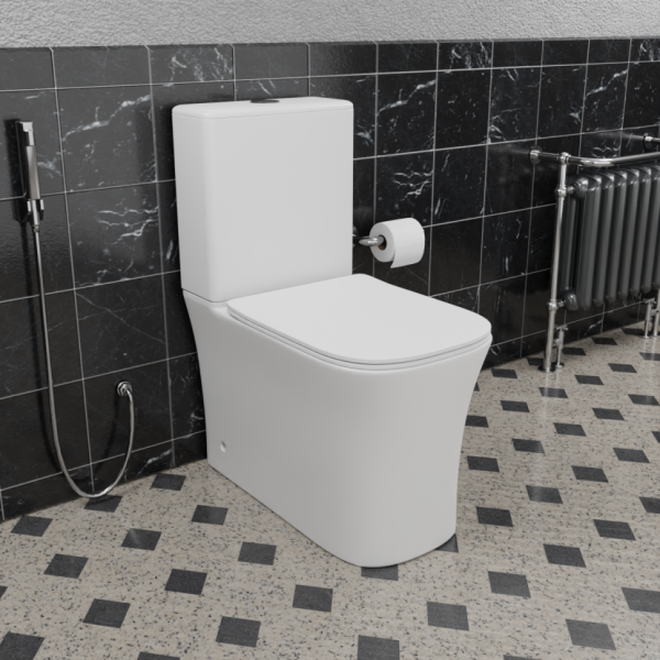 Унитаз CeramaLux 1218A с бачком и сиденьем Микролифт