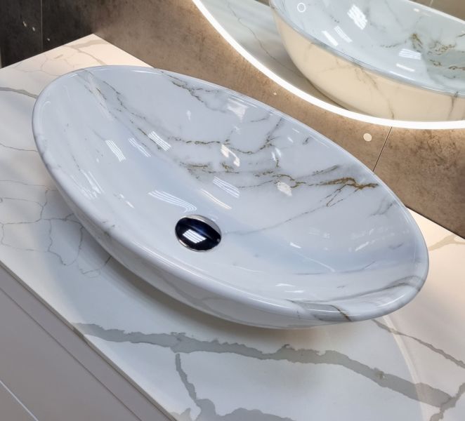 Раковина  CeramaLux D1147-505(340) белая 52 см