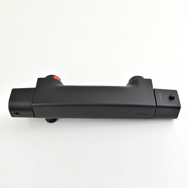 Смеситель для душа Paini Nove 09YO511TH с термостатом чёрный матовый