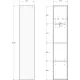 Шкаф BelBagno Uno UNO-1600-1A-SC-VO 33 см еловый матовый
